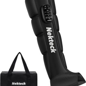 Nekteck Leg Massager Recovery System, Cordless Air Compression Massage, Rechargeable Portable Full Leg Boots for Circulation and Pain Relief (Single Only)-FSA HSA Eligible