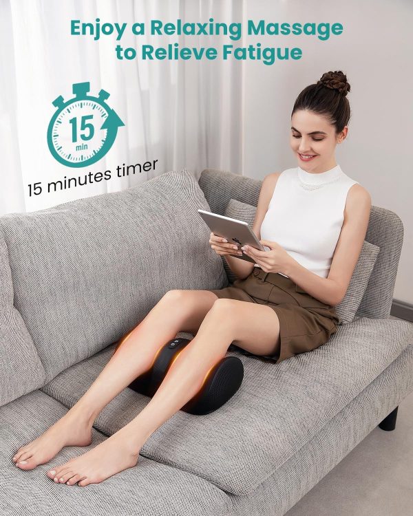Nekteck Foot Massager with Heat & Foot Roller, Shiatsu Calf Leg Massager for Circulation and Neuropathy Pain Relief for Feet Care Home Office Gadgets Relaxing Gifts for Women Men Mom Dad Birthday Gift - Image 6