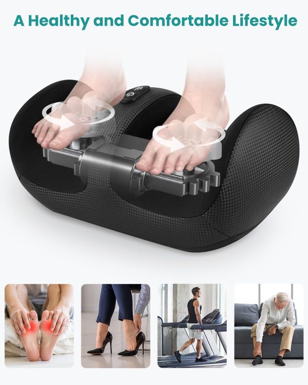 Nekteck Foot Massager with Heat & Foot Roller, Shiatsu Calf Leg Massager for Circulation and Neuropathy Pain Relief for Feet Care Home Office Gadgets Relaxing Gifts for Women Men Mom Dad Birthday Gift - Image 7