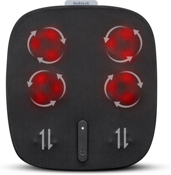 Nekteck Foot Massager with Heat, Shiatsu Heated Electric Kneading Foot Massager Machine for Plantar Fasciitis, Built-in Infrared Heat Function and Power Cord（Blue) - Image 21
