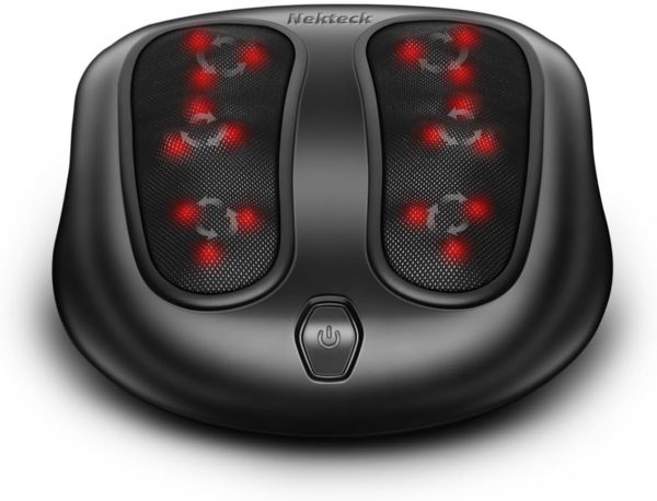 Nekteck Foot Massager with Heat, Shiatsu Heated Electric Kneading Foot Massager Machine for Plantar Fasciitis, Built-in Infrared Heat Function and Power Cord（Blue) - Image 28