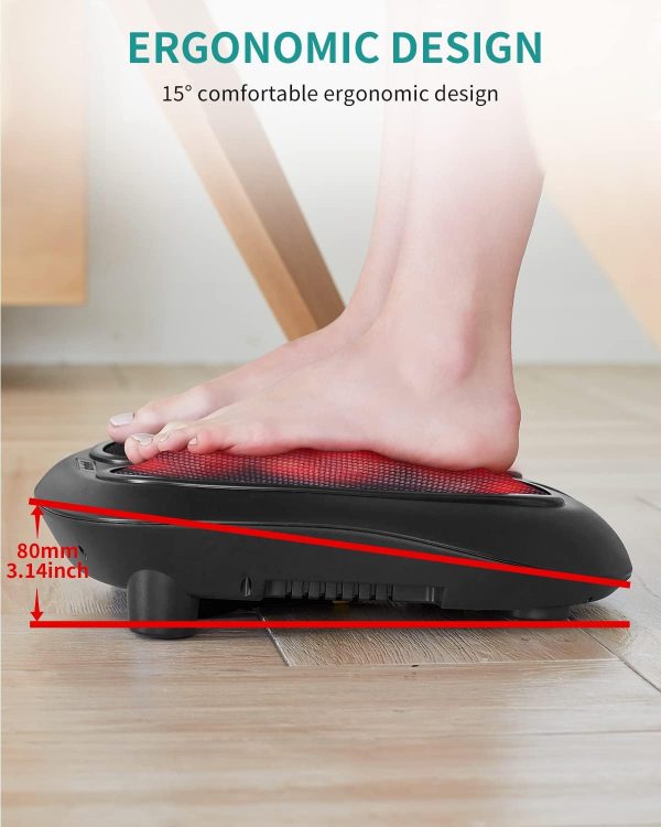 Nekteck Foot Massager with Heat, Shiatsu Heated Electric Kneading Foot Massager Machine for Plantar Fasciitis, Built-in Infrared Heat Function and Power Cord（Blue) - Image 33